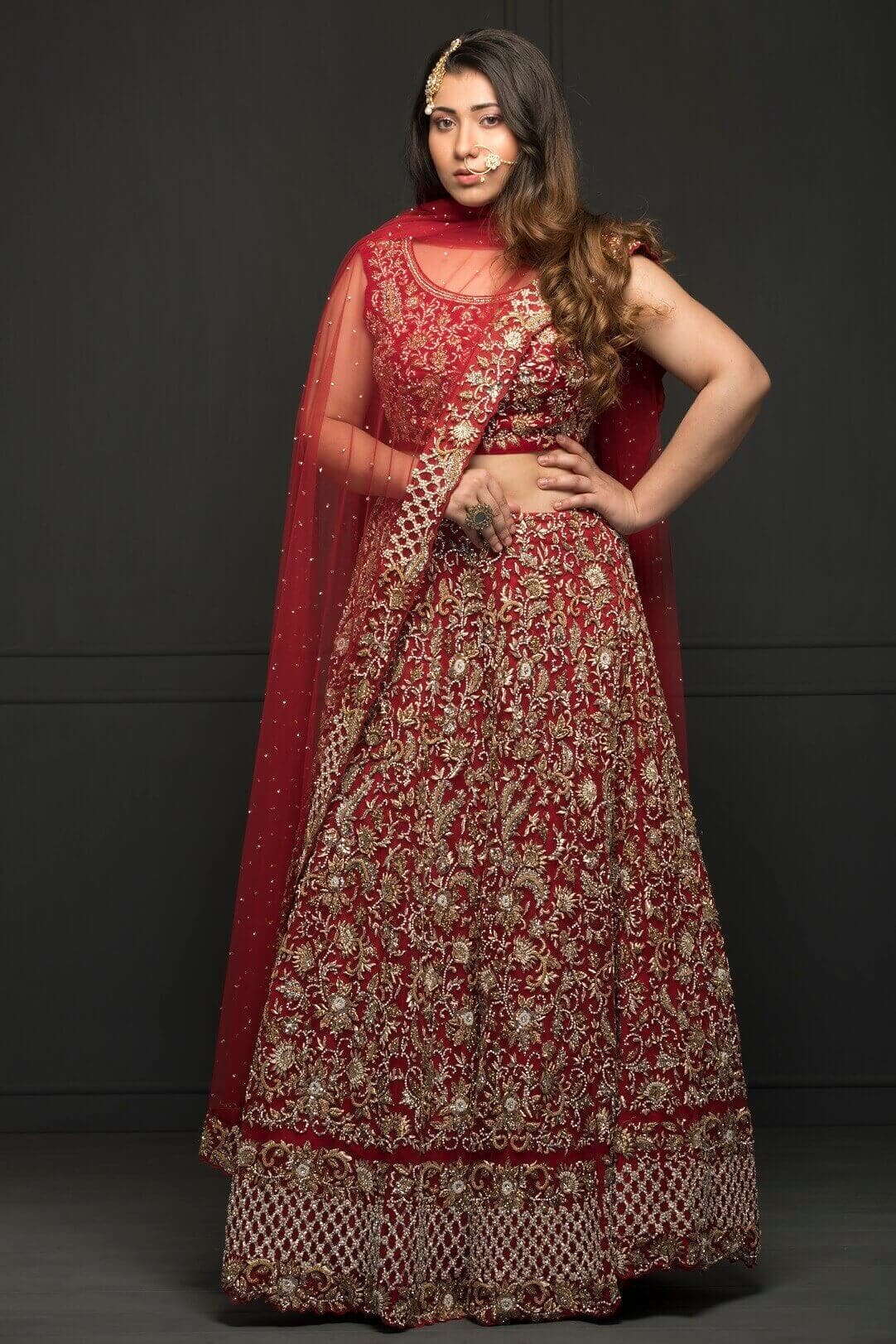 Red Lehenga Blouse