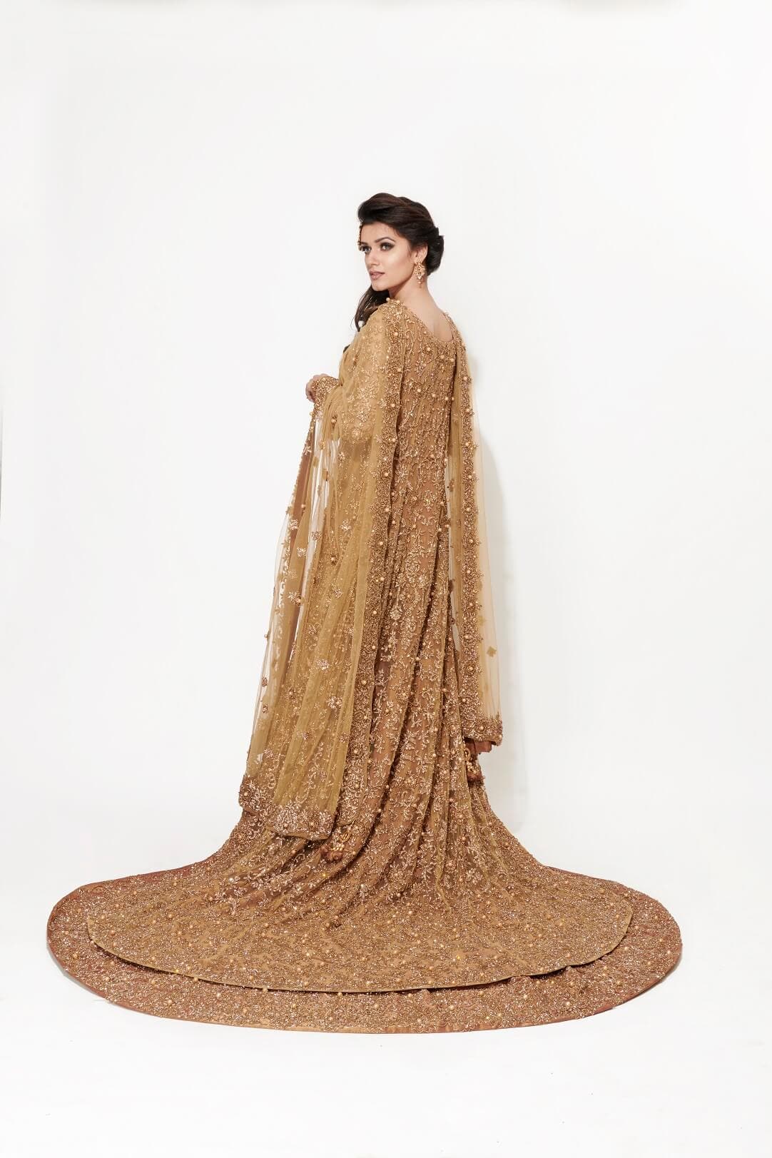 Dark Gold maxi gown