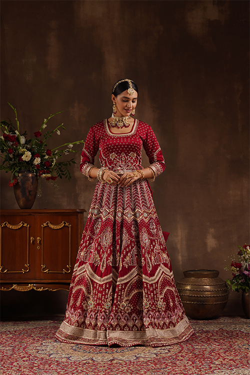 Red Lehenga & Blouse set