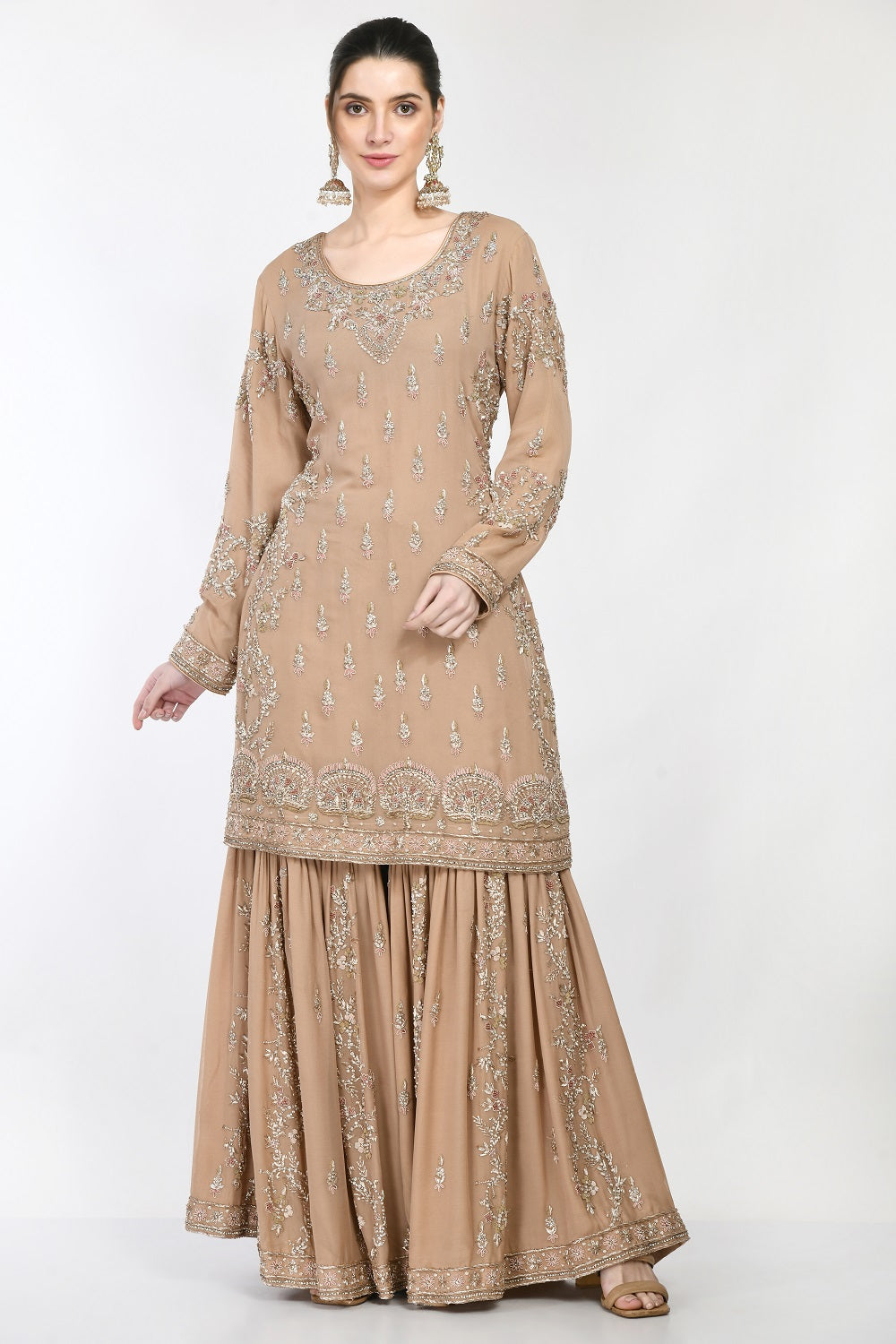 Beige Gharara