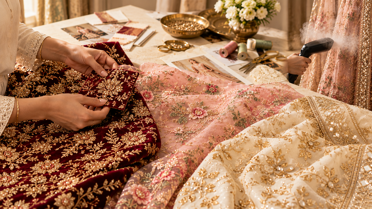 Zardozi vs Resham vs Gota Patti: Which Embroidery Looks Best on Which Colour Palette?