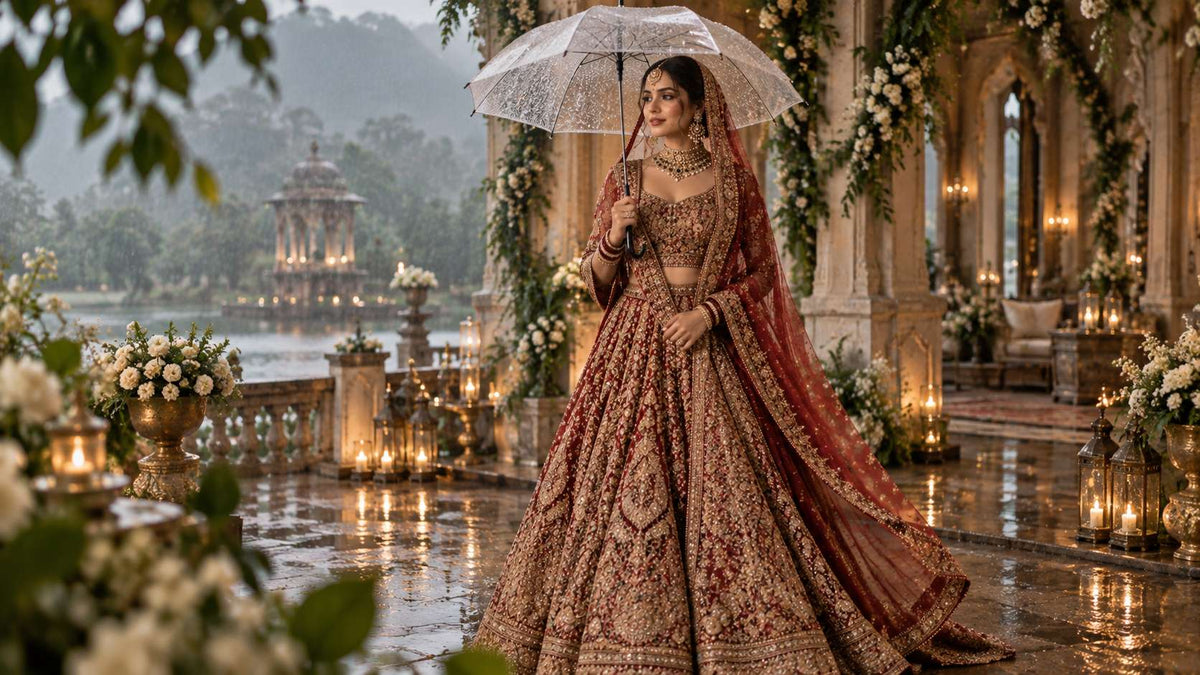 Monsoon Wedding Bridal Wear Guide: What Actually Works When It Rains