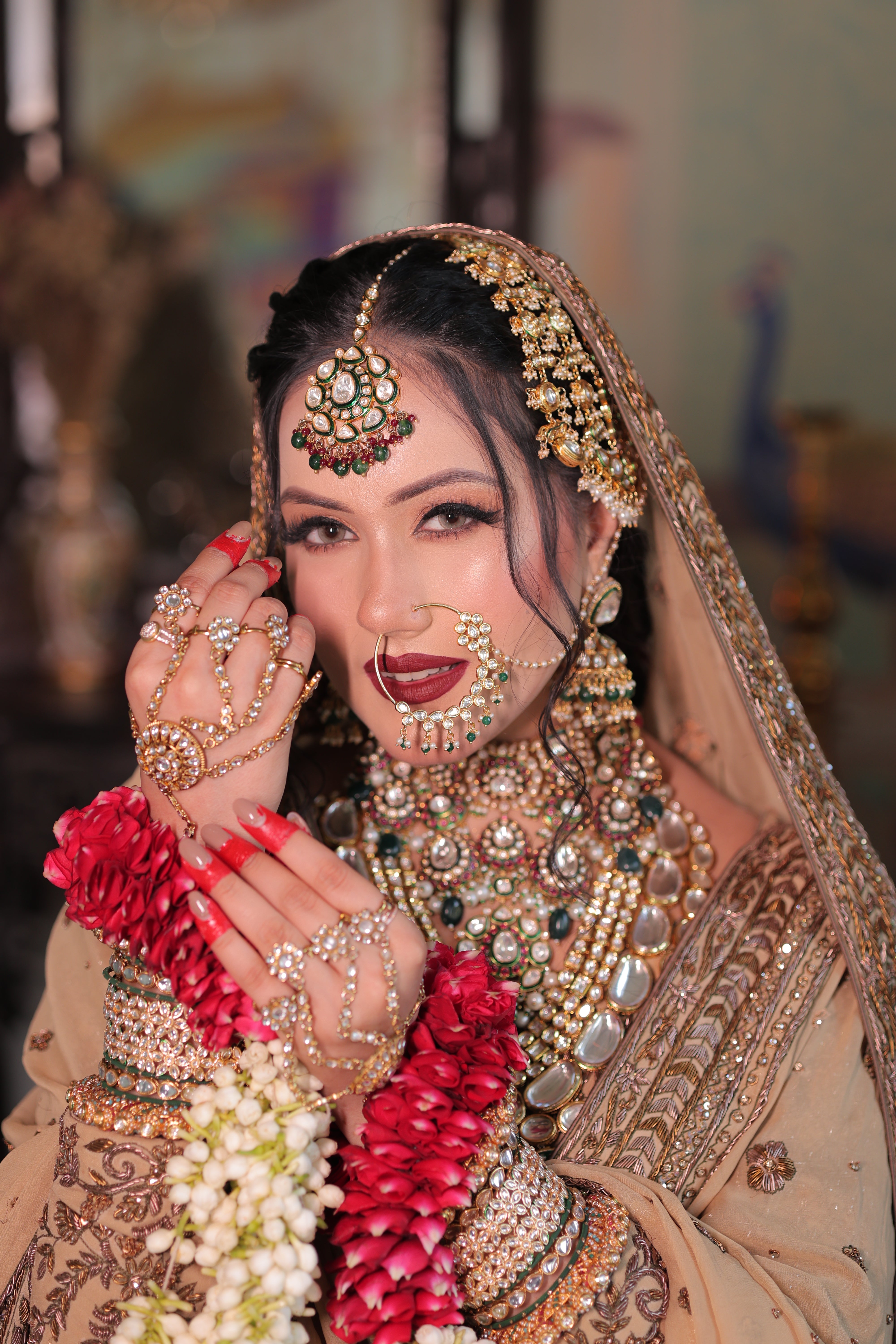 Desert Rose Farshi Gharara Kameez with Dupatta