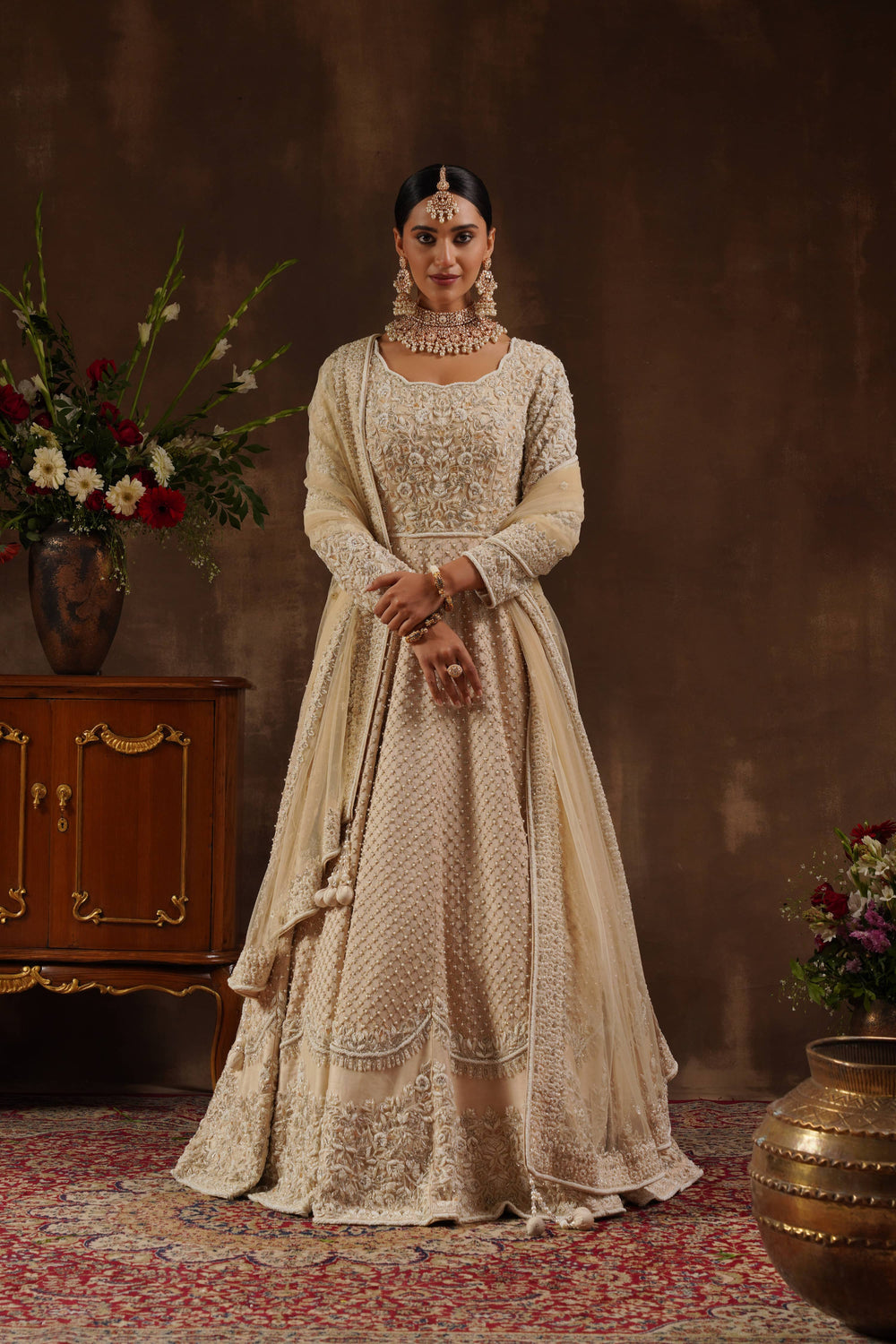 Ivory Chinon Gown