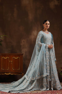 Ice Blue One Piece Trail Gown
