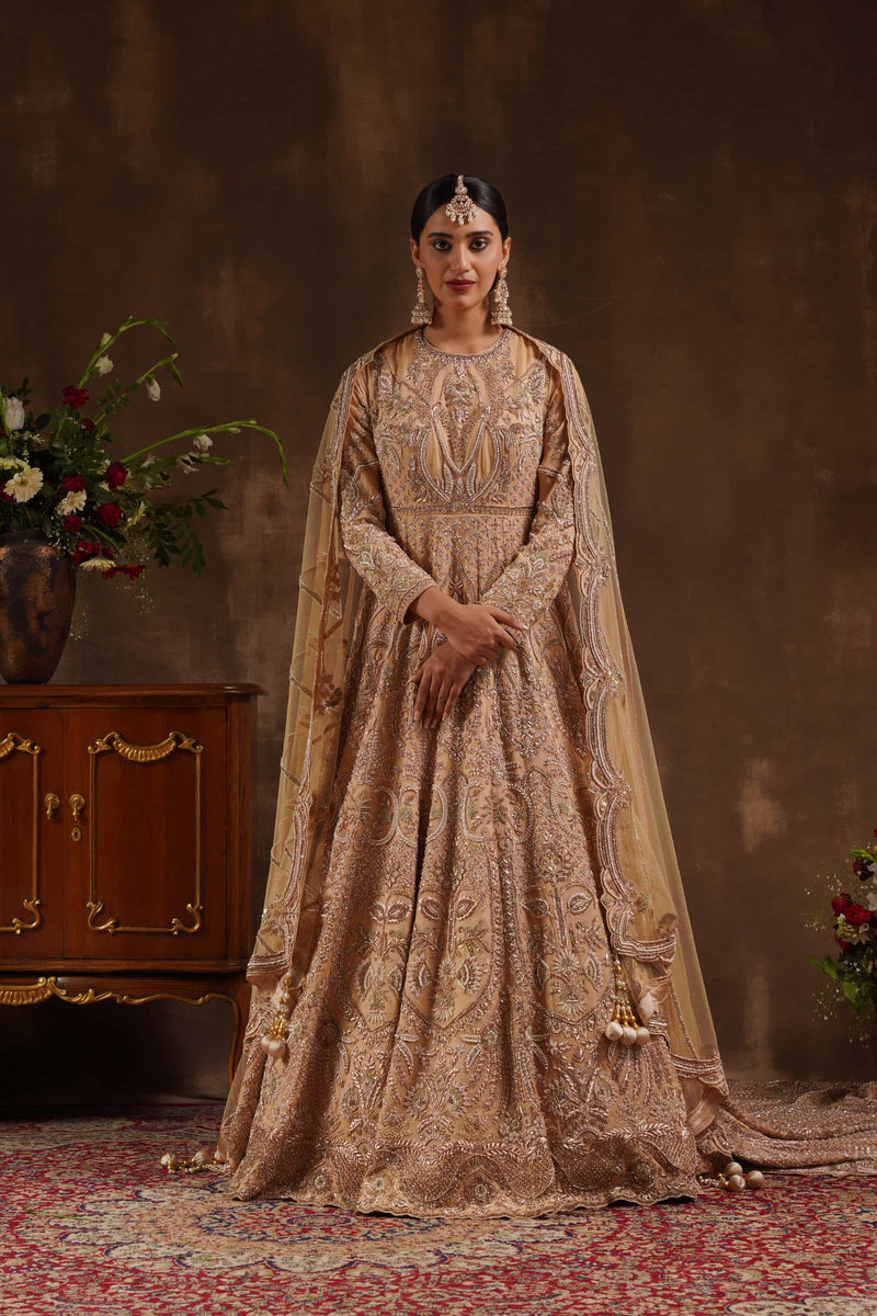 Golden One Piece Trail Gown