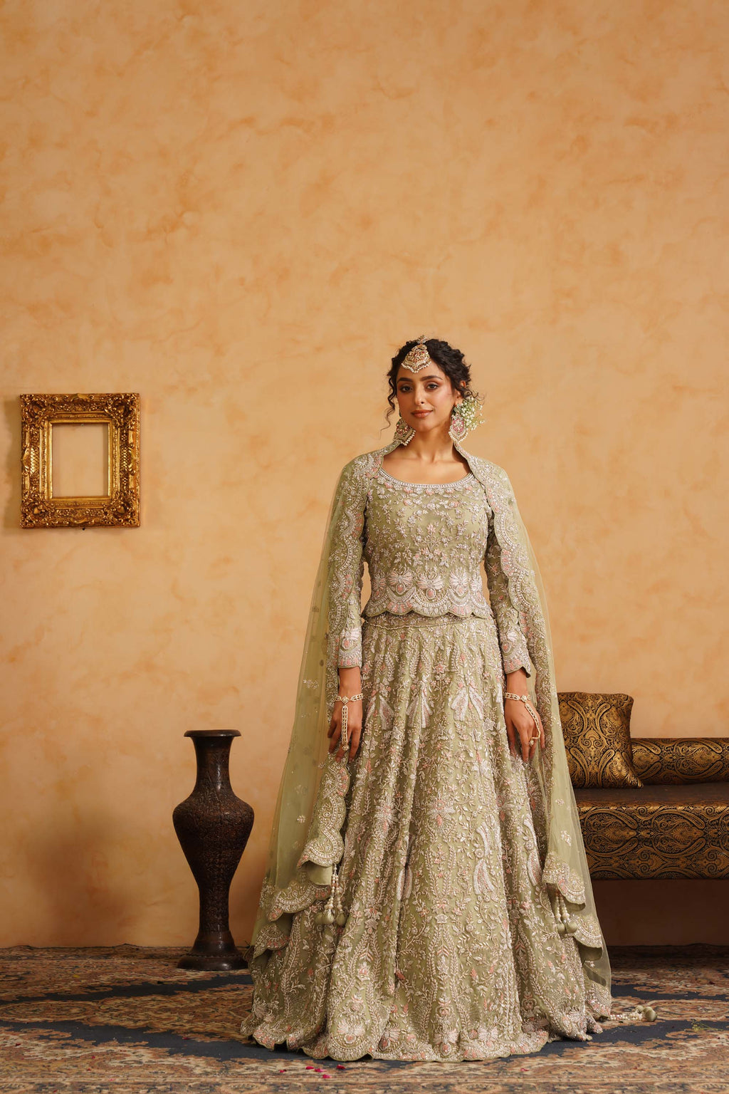 Mint Green Lehenga Set