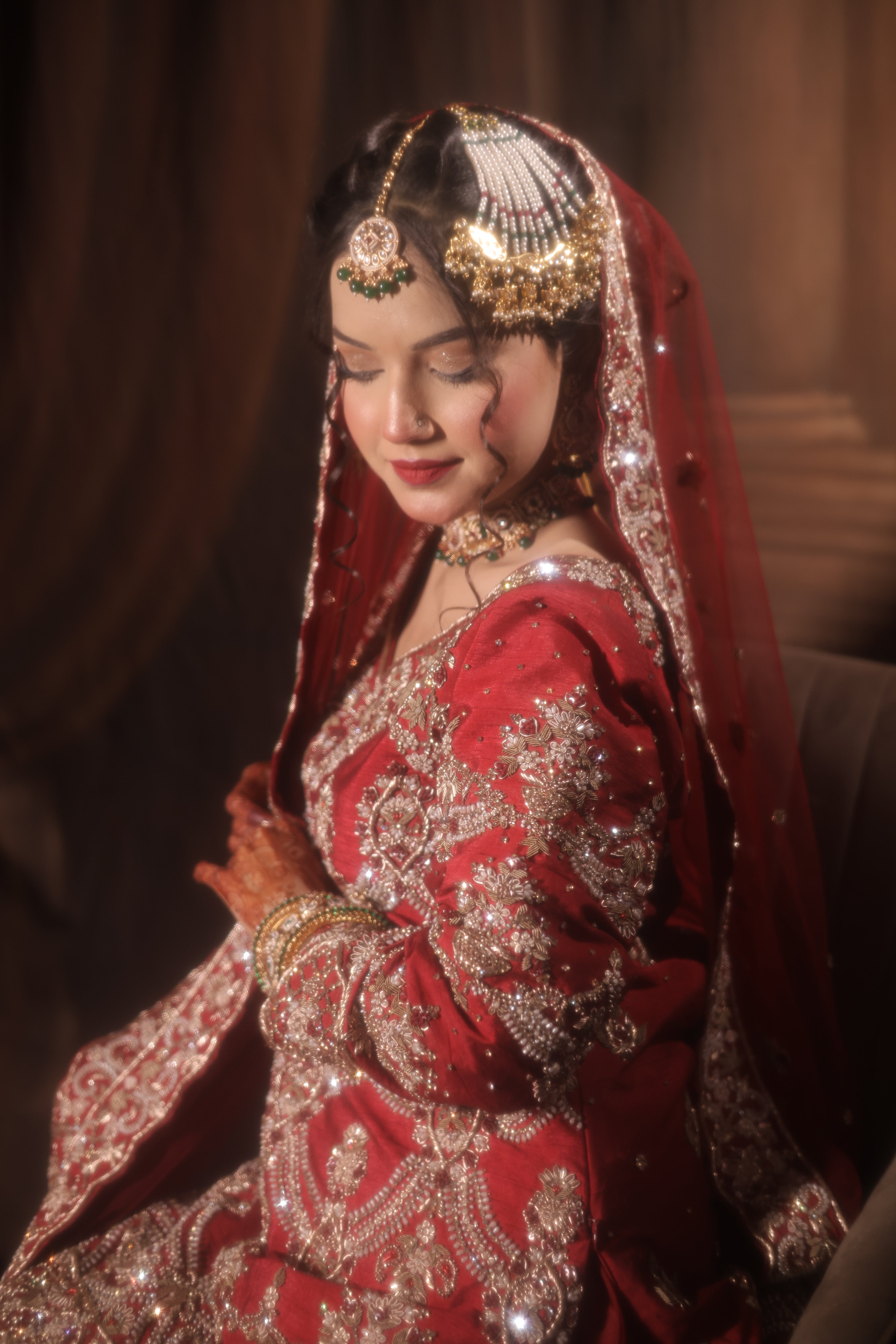 Maroon Kameez Gharara Dupatta