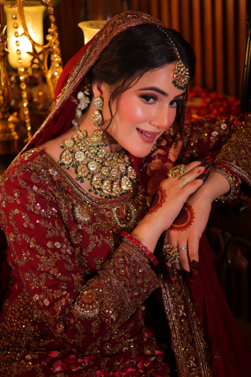 Maroon Long kameez Farshi Gharara