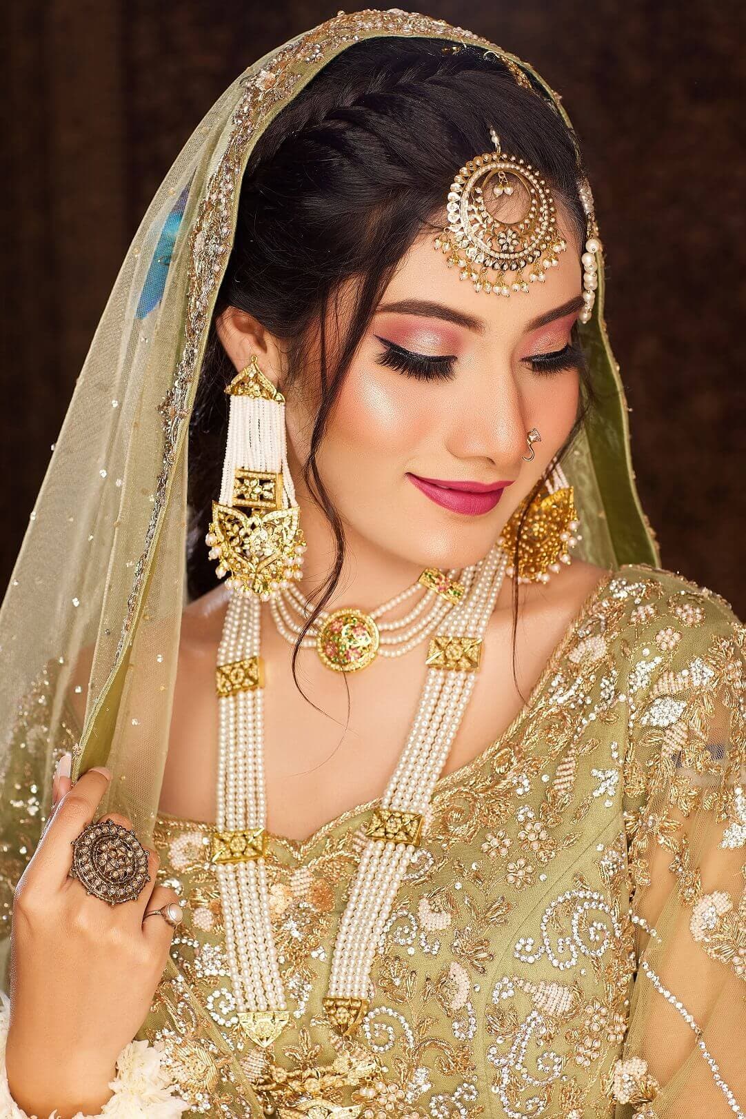 Mint Green Anarkali lehenga