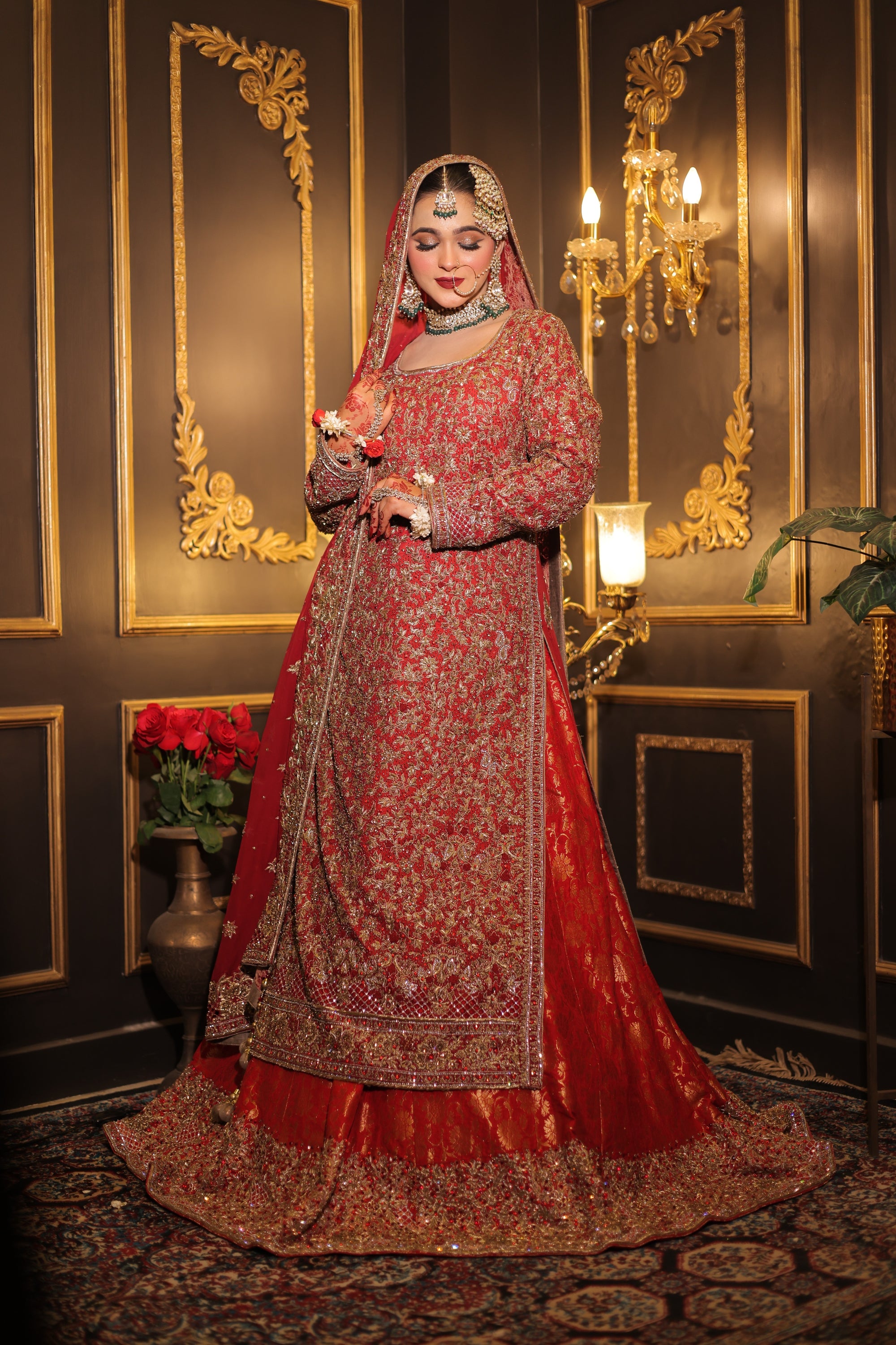 Red Lehenga Kameez
