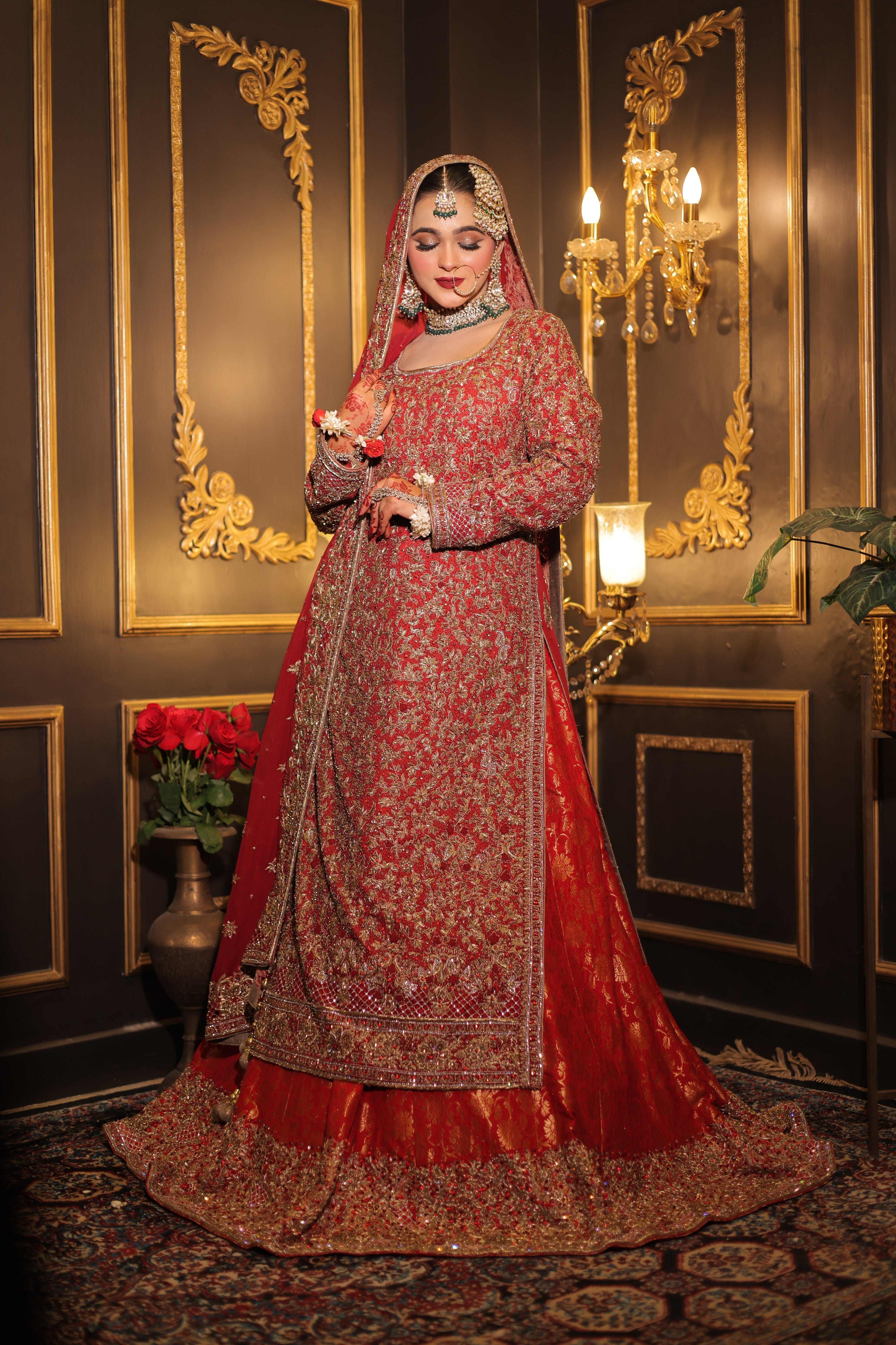 Red Lehenga Kameez