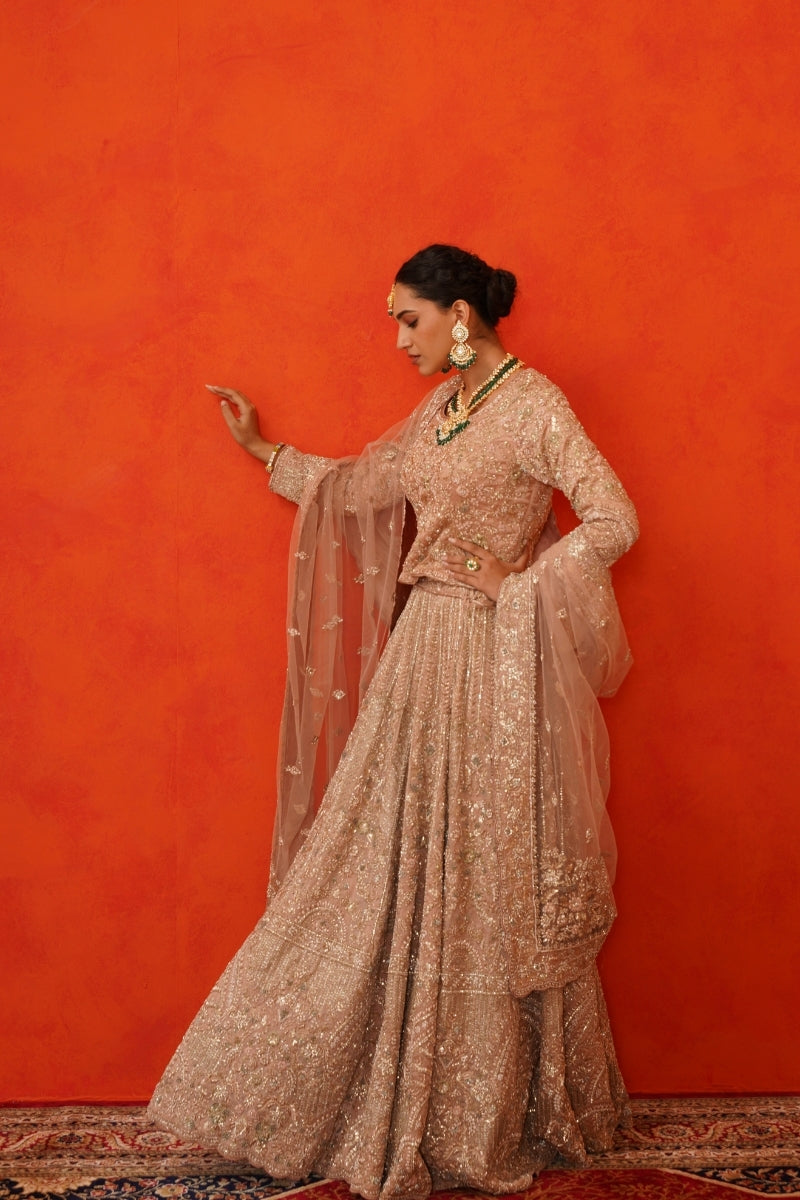 Dusty Rose Lehenga Blouse