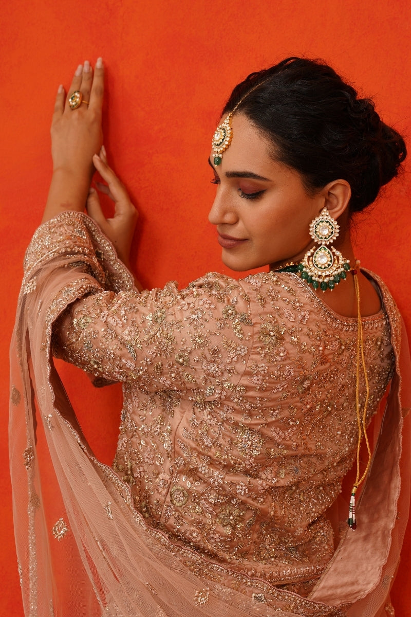 Dusty Rose Lehenga Blouse