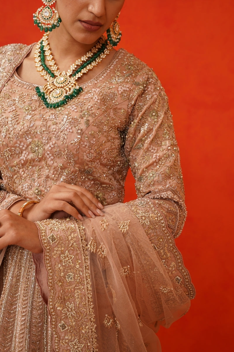 Dusty Rose Lehenga Blouse