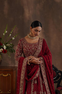 Maroon Georgette Anarkali Gown