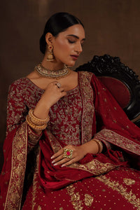 Maroon Georgette Anarkali Gown