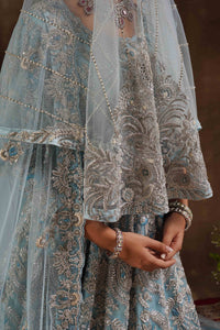Ice Blue One Piece Trail Gown