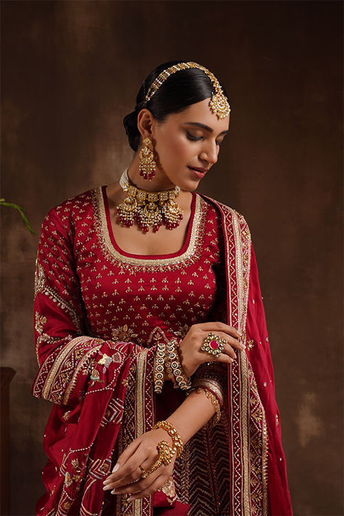 Red Lehenga & Blouse set