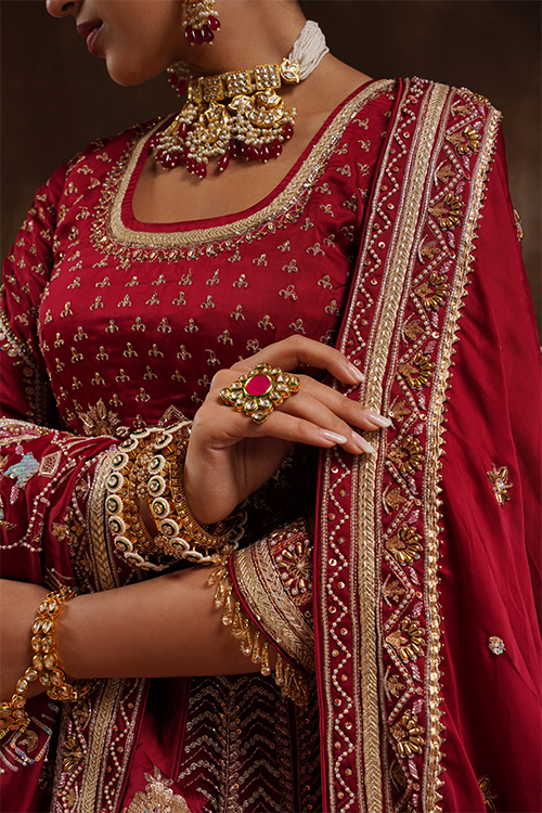 Red Lehenga & Blouse set