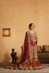 Maroon Farshi Gharara set