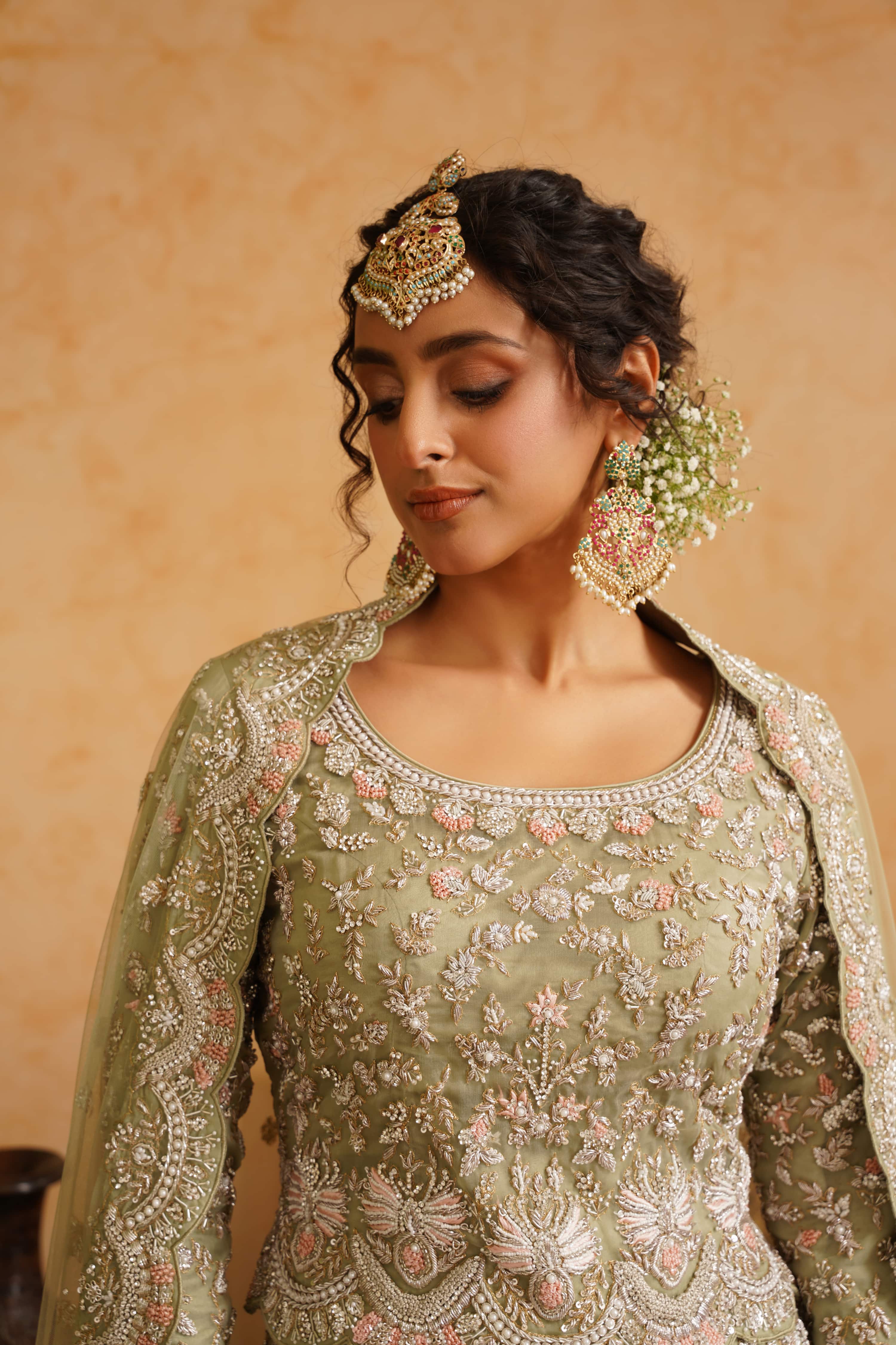 Mint Green Lehenga Set
