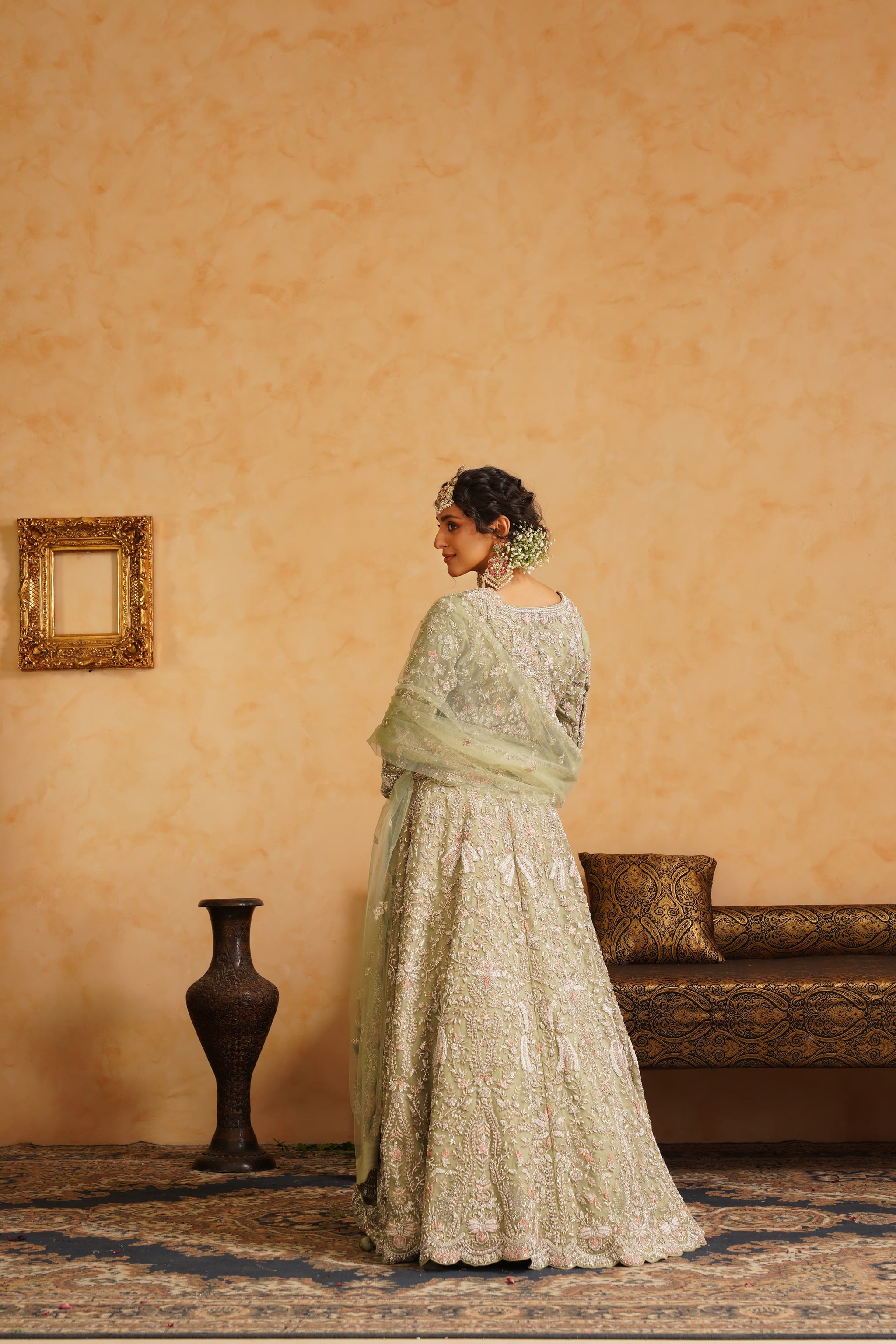 Mint Green Lehenga Set