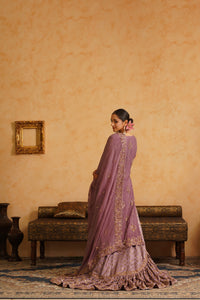 Lavender Farshi Gharara Set