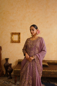 Lavender Farshi Gharara Set
