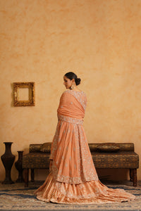 Light Orange Farshi Gharara Set