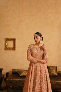 Light Orange Farshi Gharara Set