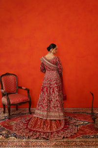 Maroon Jacket Farshi Gharara