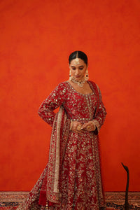 Maroon Jacket Farshi Gharara