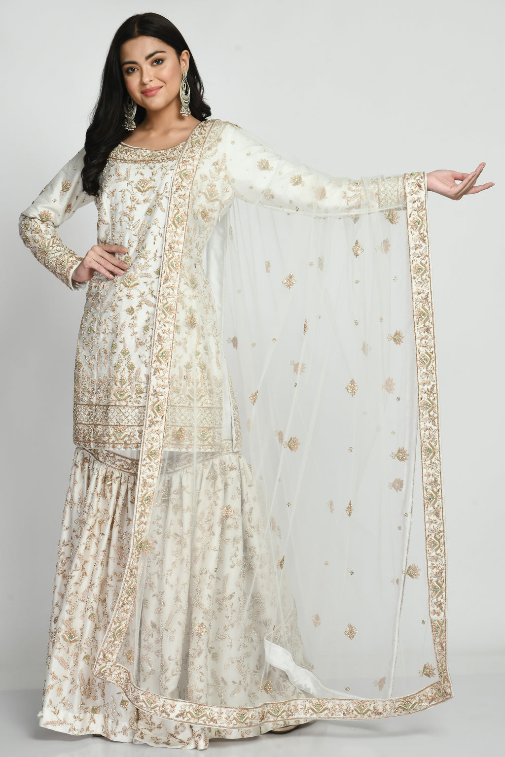 White Gharara