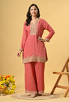 Pink Kameez Plazo and Dupatta