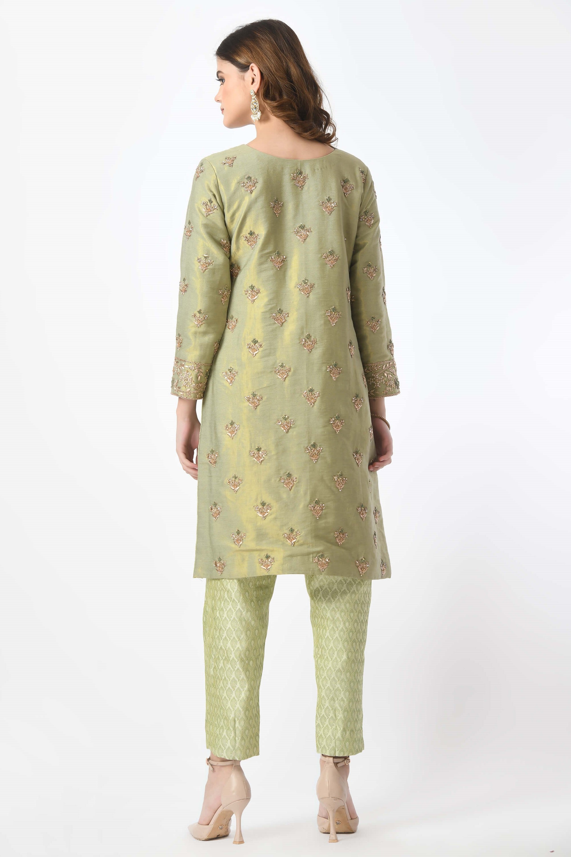 Mint Green Kameez Trouser Dupatta