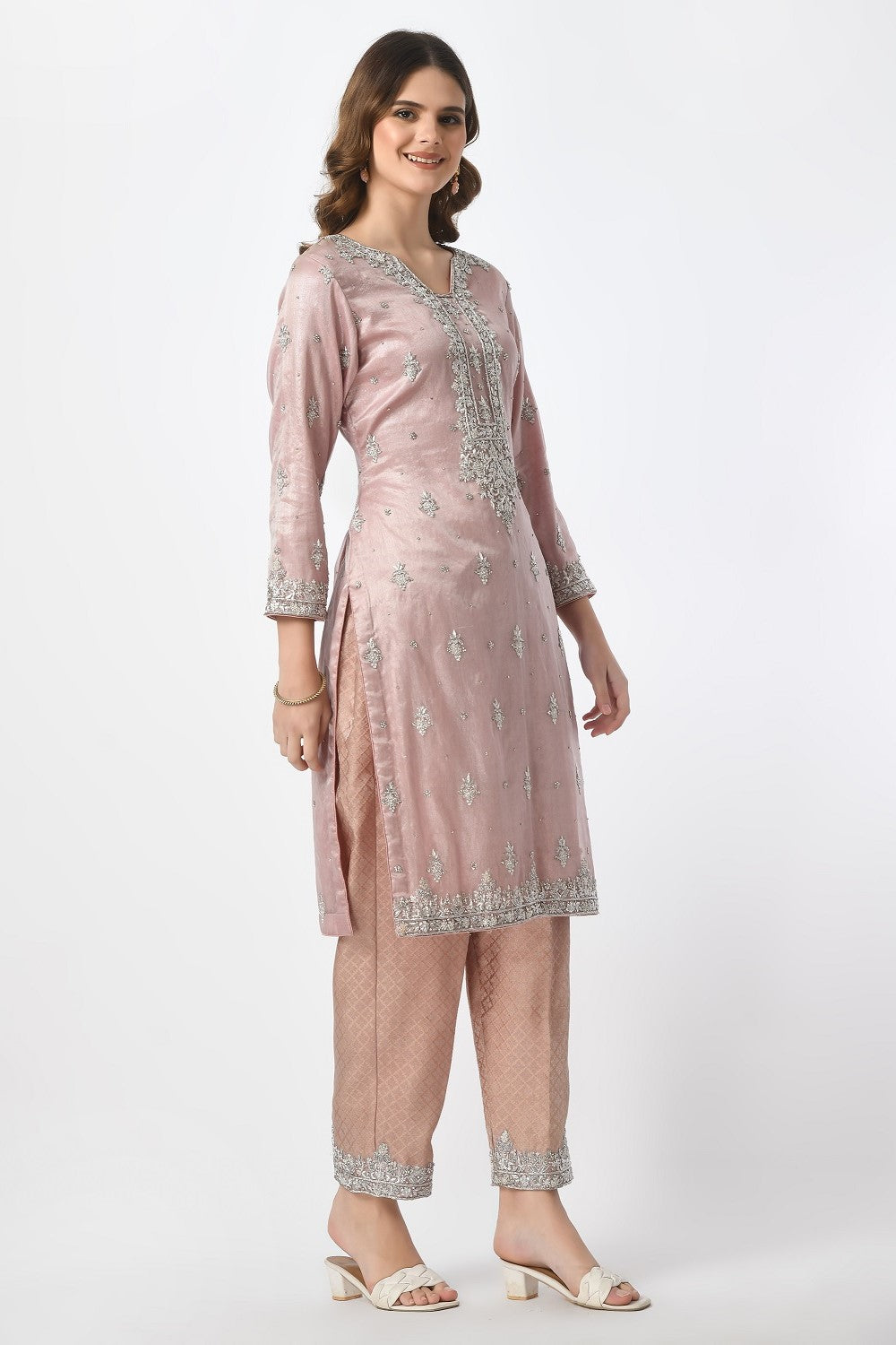 Pink Kameez Trouser