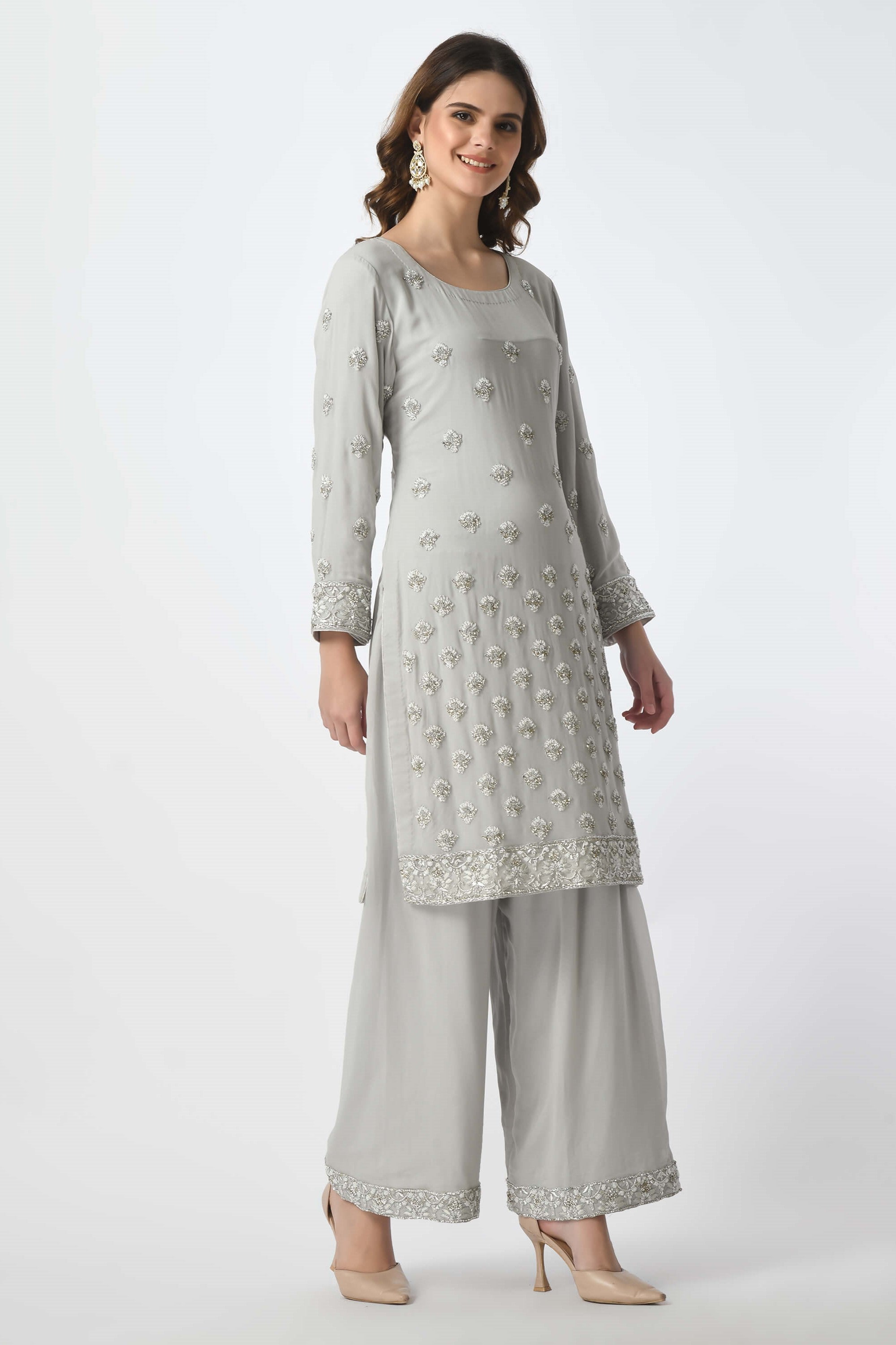 Kameez Plazo Dupatta