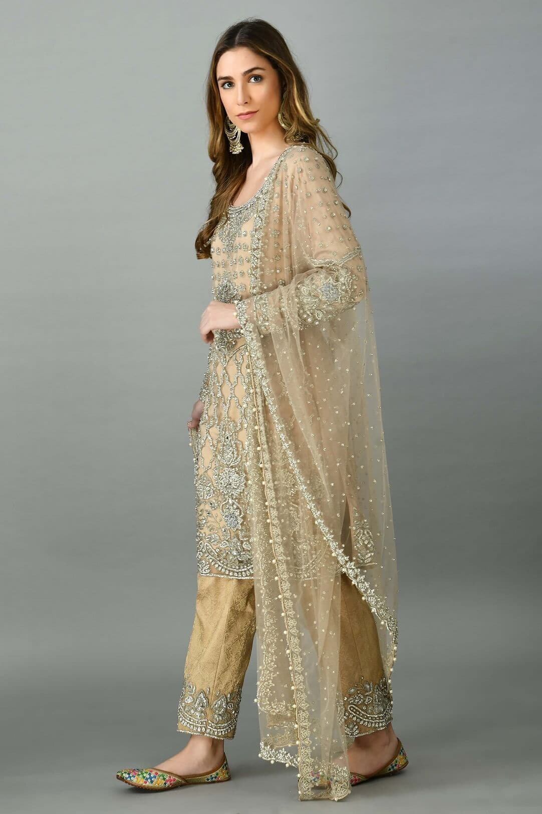 Shimmer Gold Suit