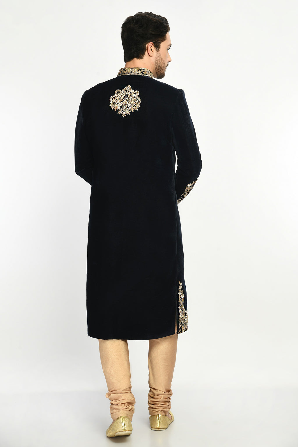 Navy Blue Sherwani
