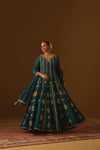 Green Anarkali Gown