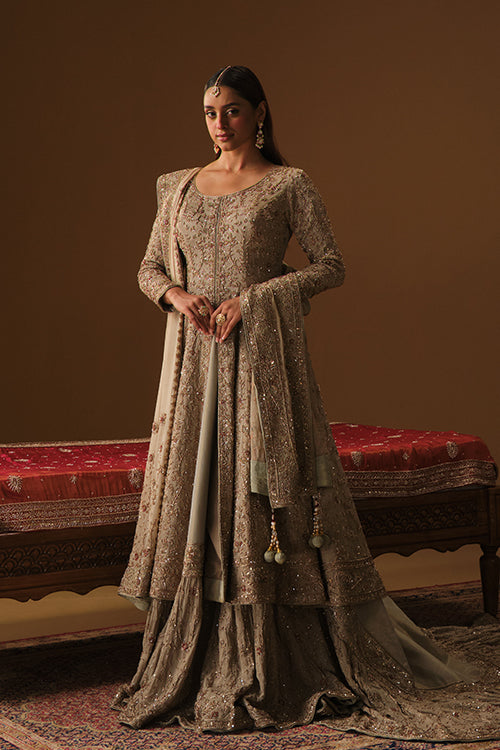 Mint Jacket and farshi lehanga