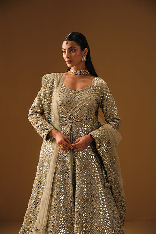 Mint Jacket lehanga