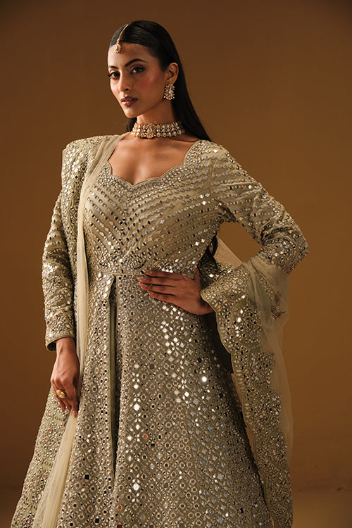 Mint Jacket lehanga