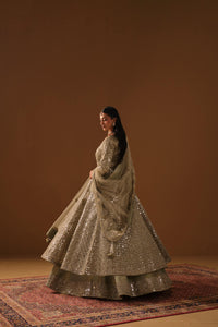Mint Jacket lehanga