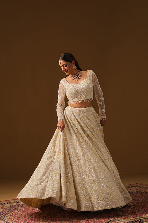 Ivory Lehanga and blouse