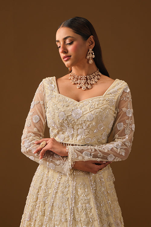 Ivory Lehanga and blouse