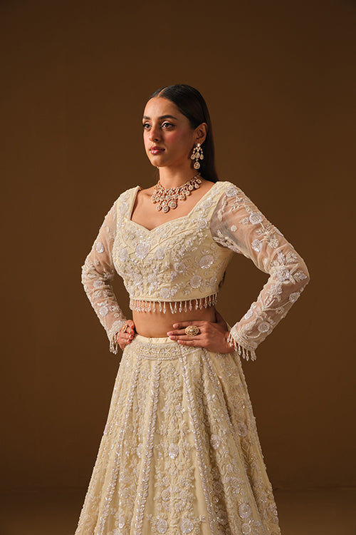 Ivory Lehanga and blouse