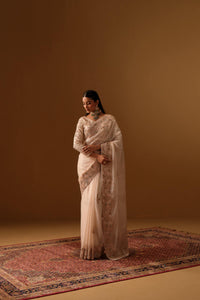 Ivory Saree and blouse
