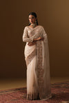 Ivory Saree and blouse